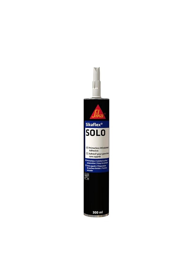 Sikaflex SOLO, Primerless automotive glass replacement adhesive, Black, 300ml - Image 1