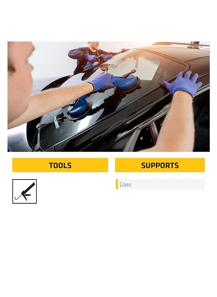 Sikaflex SOLO, Primerless automotive glass replacement adhesive, Black, 300ml - Image 4
