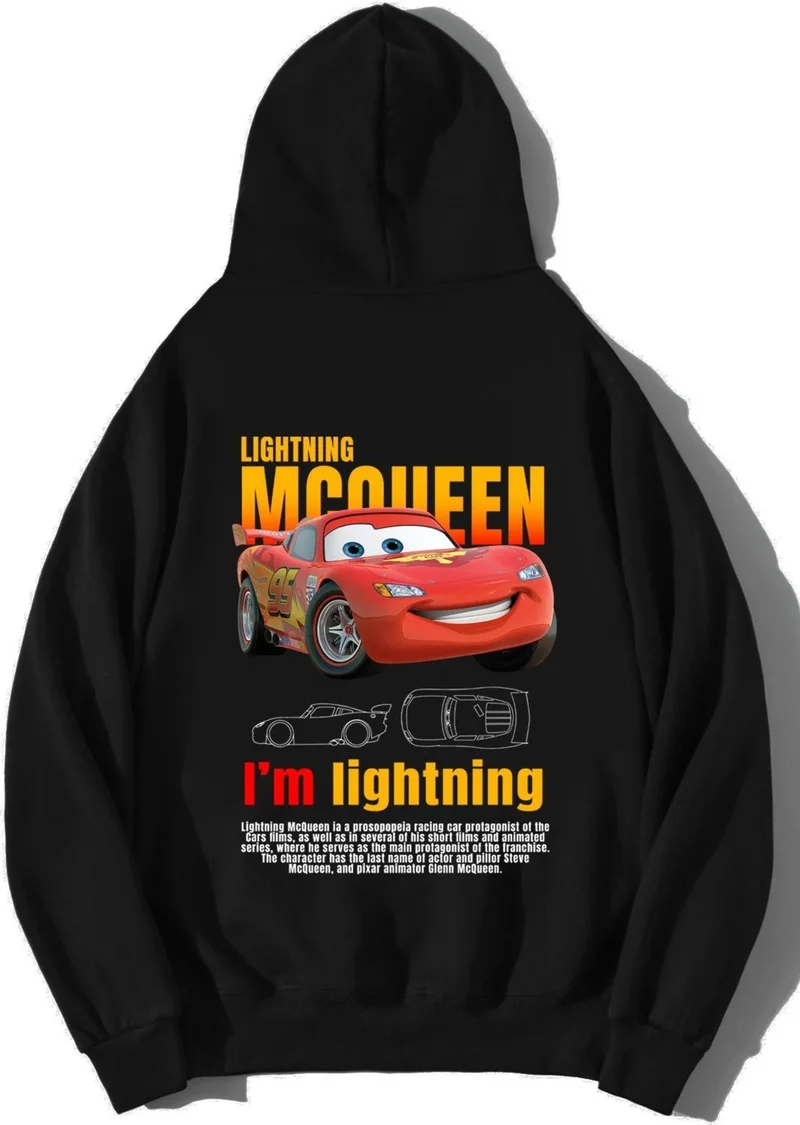 بي ار زد كولكشن Oversize Lightning Mcqueen Hoodie