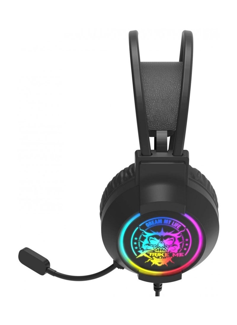 XTRIKE ME - Xtrike Me GH-416 Surround Sound Gaming Headset With USB Connector And RGB Light - Image 1