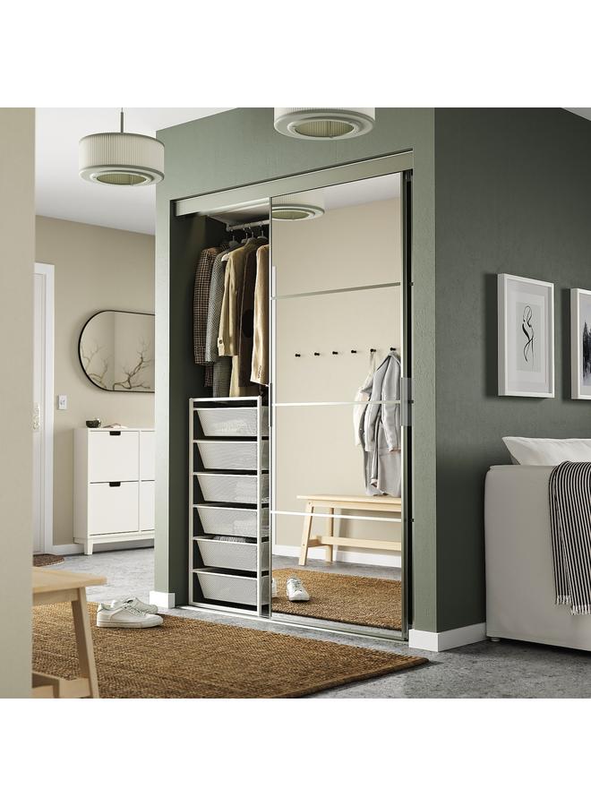 زبون مجموعة تخزين، أبيض، 50X51X104 سم - Image 2