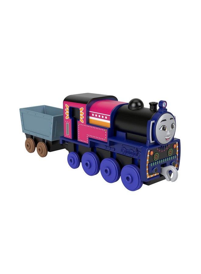 THOMAS & FRIENDS Thomas The Tank Engine Ashima Metal Push Locomotive Die-Cast Train with Crystal Loading and Railway Play Accessories for Kids Toy 3+ Years HNN20  - Image 1