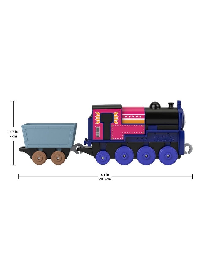 THOMAS & FRIENDS Thomas The Tank Engine Ashima Metal Push Locomotive Die-Cast Train with Crystal Loading and Railway Play Accessories for Kids Toy 3+ Years HNN20  - Image 4