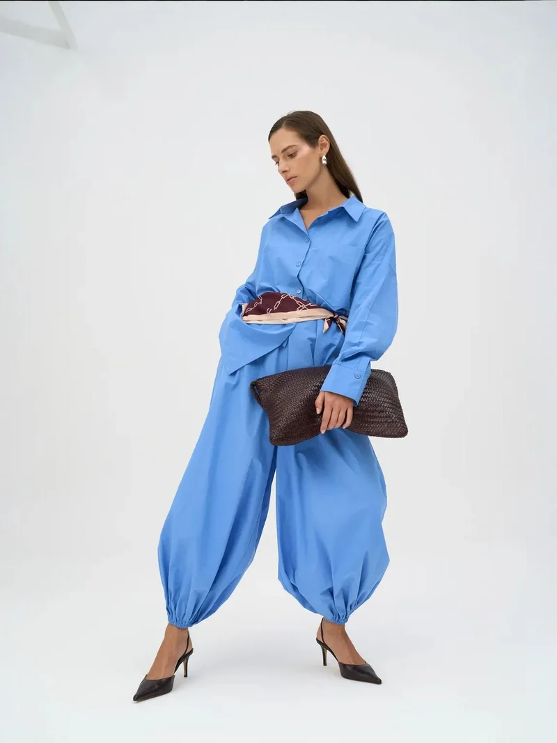 ماي كولكشن MAI STUDIOS Velora Poplin Pants