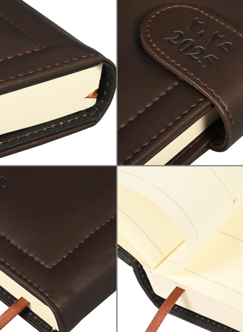 FIS Agenda Diary 2025 (Arabic/English) Dark Brown - FSDI61025AEDBR - Image 3