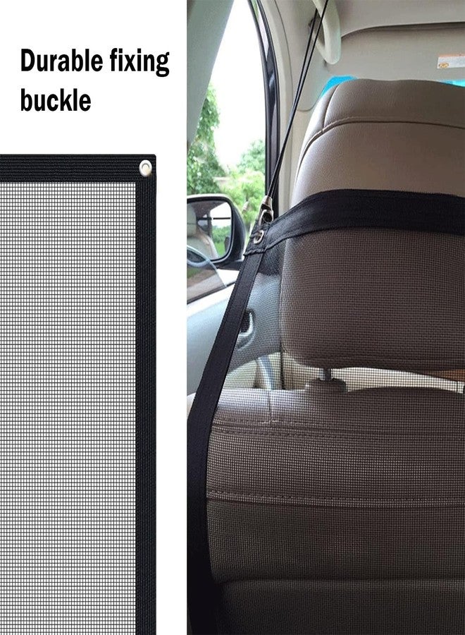 Zosgrew Dog Car Net Barrier, Car Pet Barrier with Adjusting Rope, Pet Backseat Isolation Net, Multifunctional Cars Dog Guardrail,for Most Cars (Black) - Image 5