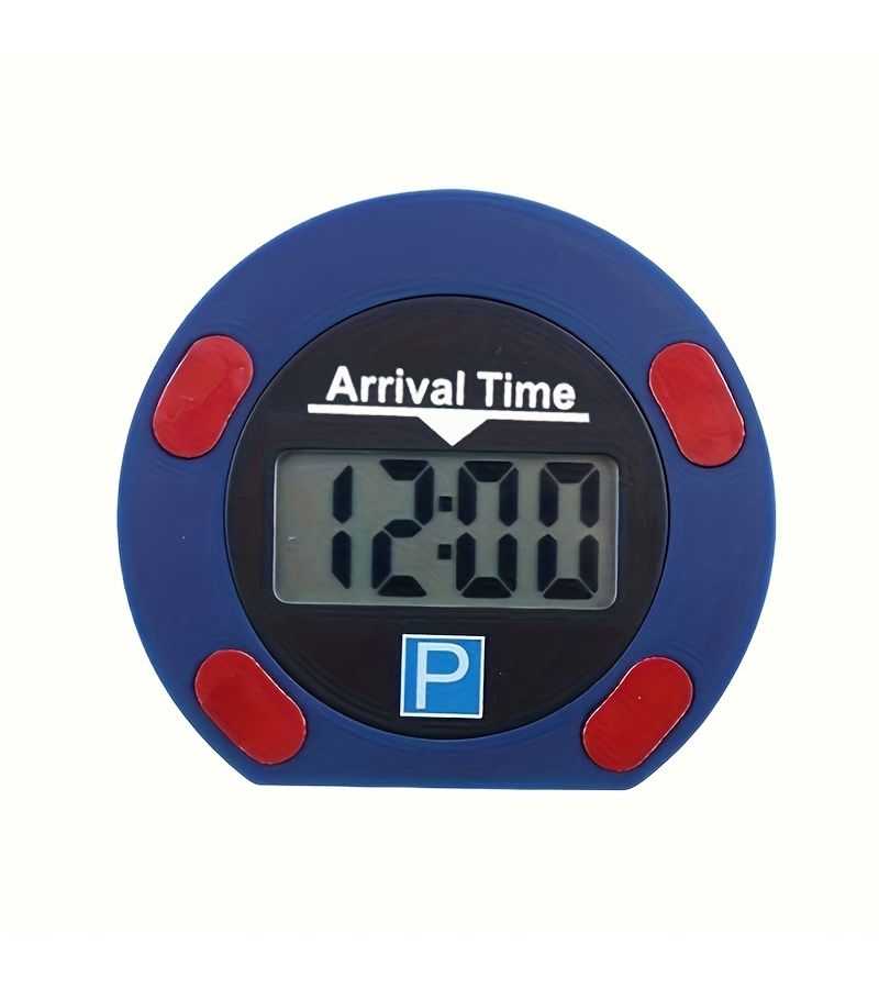 1 قطعة من علامة ركن السيارة الإلكترونية البلاستيكية الزرقاء المزدوجة (ساعة ركن السيارة ثنائية الشاشة) - عداد توقيت إلكتروني للسيارة - Image 3