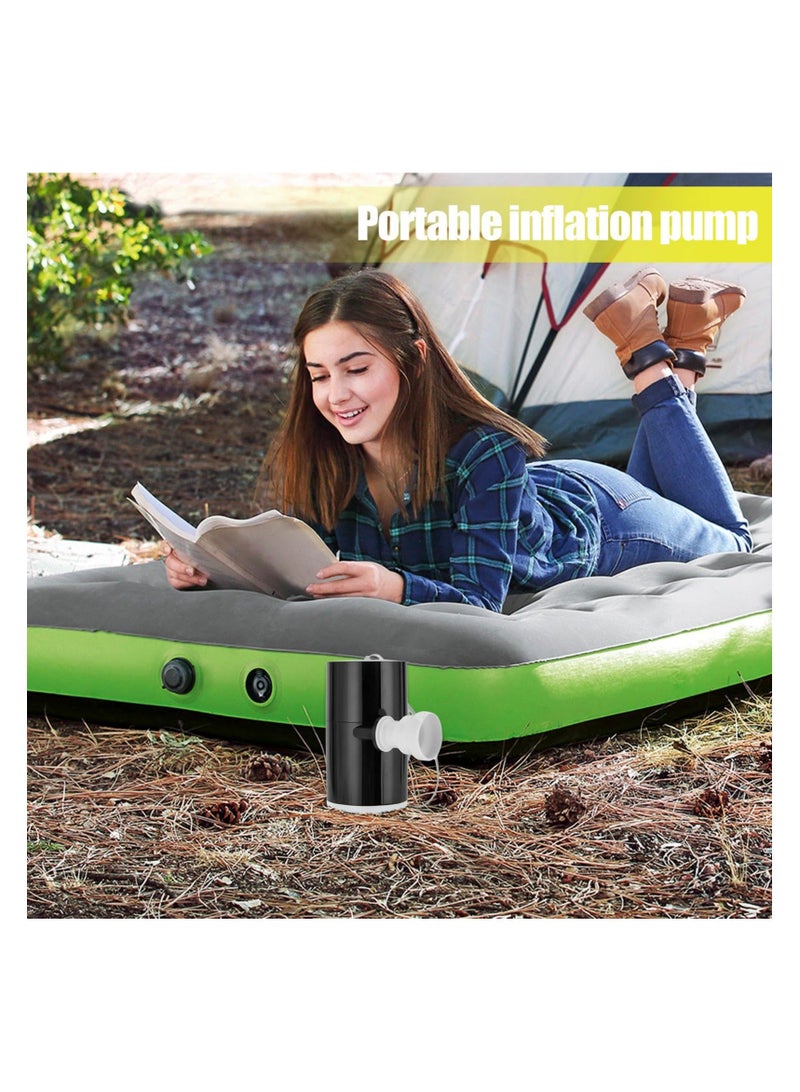Portable Air Pump, Quick-Fill Portable Mini Air Pump, Electric Rechargeable Air Pump with LED Light - Backpacker Tools Outdoor Adventure Equipment Air Pump for Hiking, Camping, Travelling - Image 2