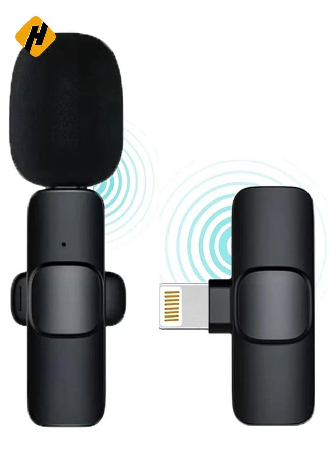 هوها (ترقية 2022) Microphone اللاسلكي اللاسلكي Bentifar لافالييه لـ iPhone iPad Mini Mic لـ Youtube Facebook Live Tream Tiktok Vlog Zoom Recording  - Image 1