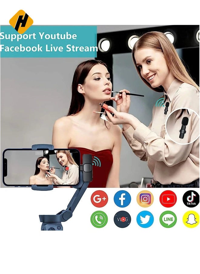 هوها (ترقية 2022) Microphone اللاسلكي اللاسلكي Bentifar لافالييه لـ iPhone iPad Mini Mic لـ Youtube Facebook Live Tream Tiktok Vlog Zoom Recording  - Image 2