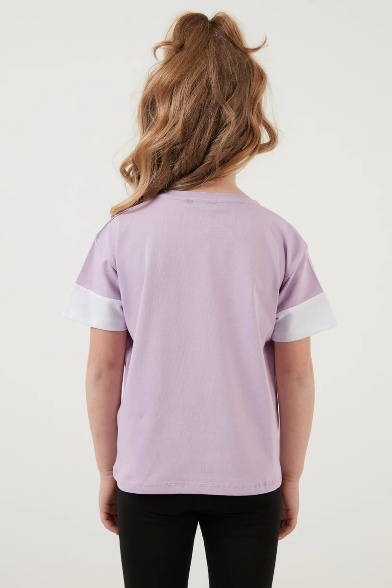 ليلا Cotton Printed Crew Neck T Shirt Girls T Shirt 6211038