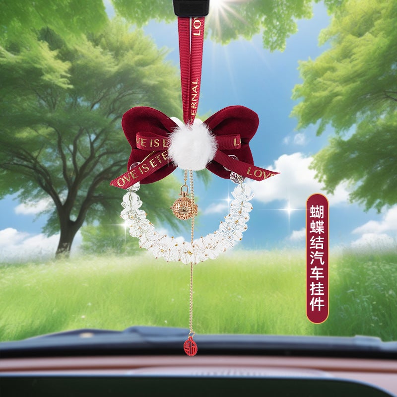 New Car Pendant Internet Celebrity Creative Decoration Car Pendant Crystal Rubik'S Cube Car Pendant Rearview Mirror Pendant - Image 1