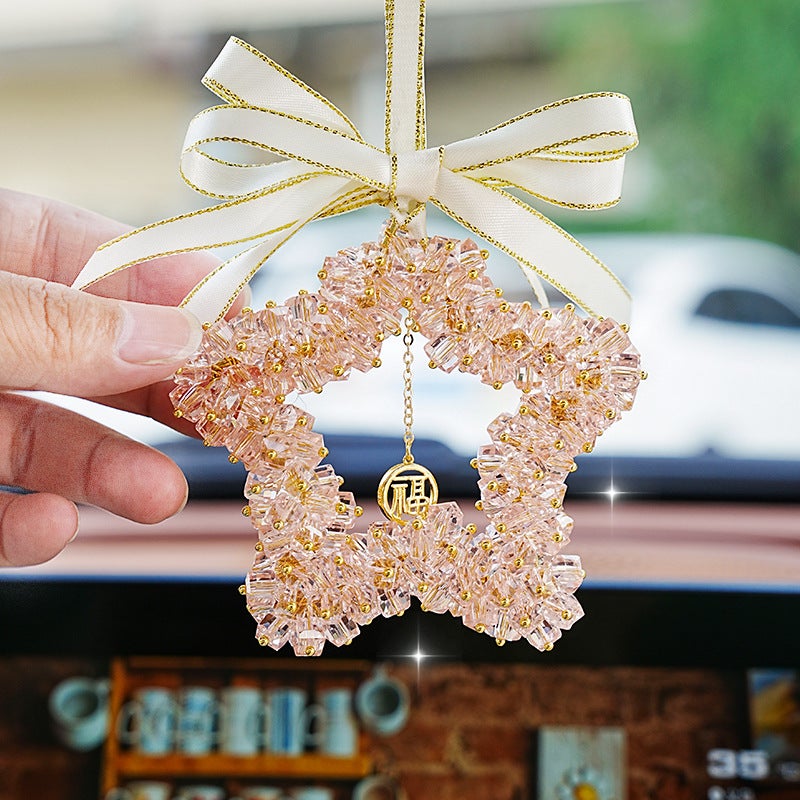 New Car Pendant Internet Celebrity Creative Decoration Car Pendant Crystal Rubik'S Cube Car Pendant Rearview Mirror Pendant - Image 4
