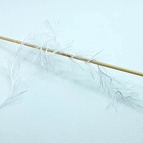 Buvemu Eyelash Fun Fur Yarn 100 Gram (3.53 Ounces) 175 Yards (160 Meters) (Optical White - 2 Skeins) - Image 3