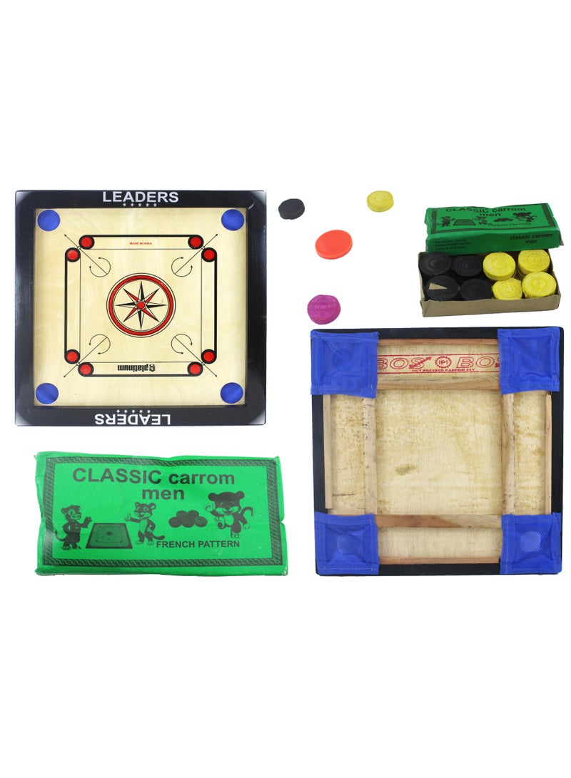 Leaders Wooden Carrom Board Game Set - 24x24inch - Image 3