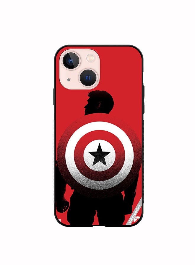 VR CREATIVE Protective Case Cover For Apple iPhone 13 Captain America Design Multicolour - Image 1