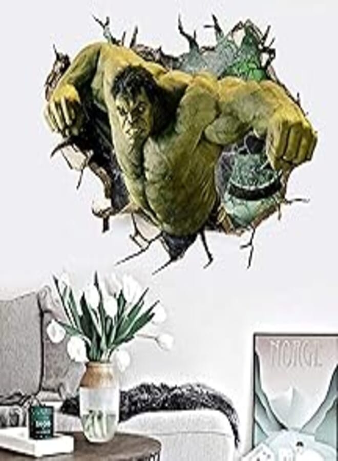OR style Hulk cartoon 3D Wall Sticker Marvel's The Avengers Sticker room decoration