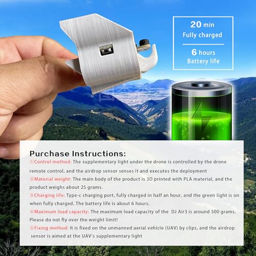 HENWAFX for DJI Ar3 Payload Airdrop System is Suitable for Transporting Wedding and Rescue Equipment. It is Also Compatible With for Air 3 Accessories (Air 3) - Image 5