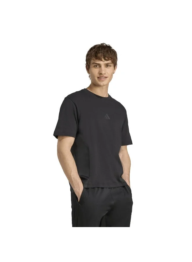 اديداس تيشيرت رجالي أسود بأكمام قصيرة