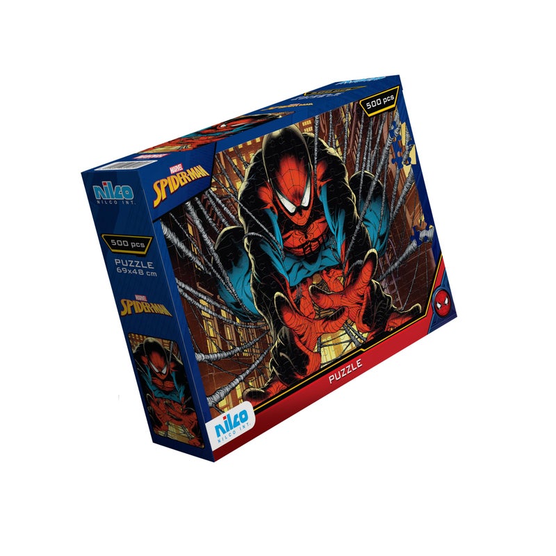 Nilco Marvel Spider Man Puzzle 500 Pieces Set, 69 cm x 48 cm Size