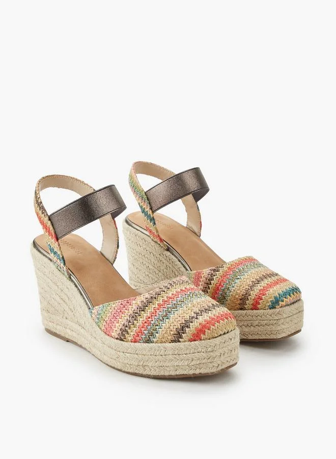 Peppermint MULTICOLOUR Women Wedge Heel Espadrille Sandals for Women | Best Price UAE