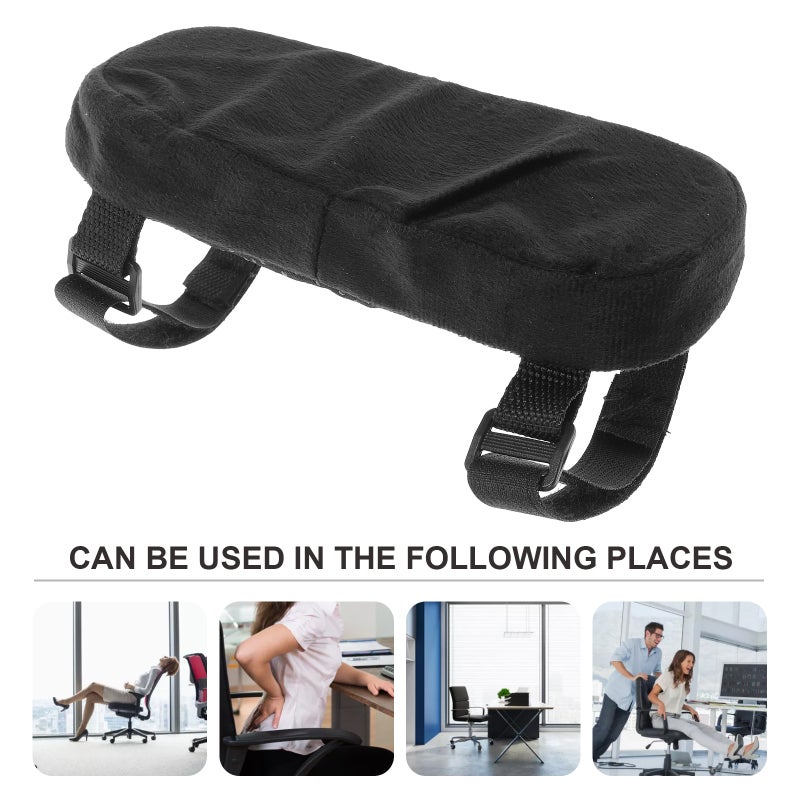 1 Pair of Rebounded Armrest Comfortable Chair Elbow Armrest Cushions Supple Arm Rests - Image 5