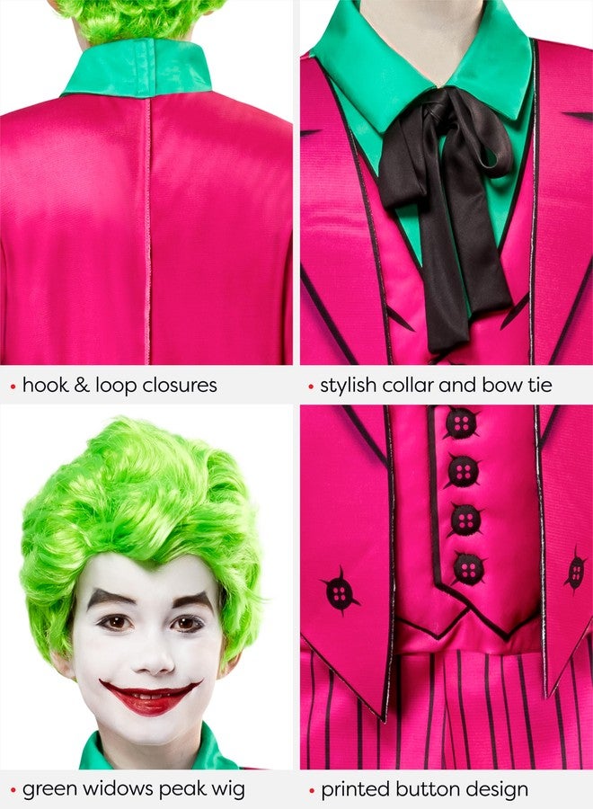 Rubies DC Batman Classic 1966: The Joker Costume for Kids, Boy's Small - Image 2