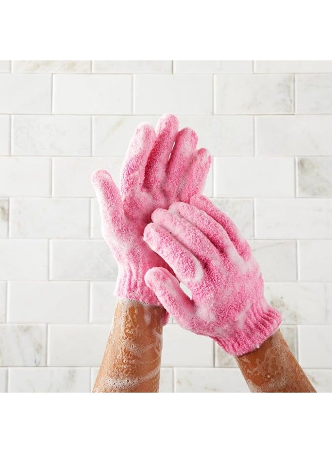 قفاز تقشير الجسم المرن للاستحمام 2 قطعة - Image 5