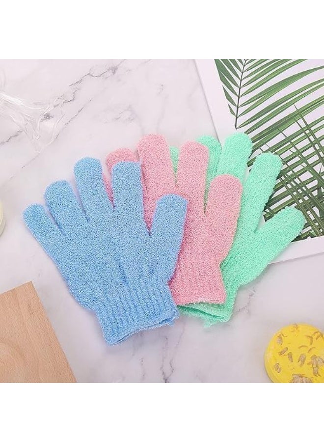 قفاز تقشير الجسم المرن للاستحمام 2 قطعة - Image 2