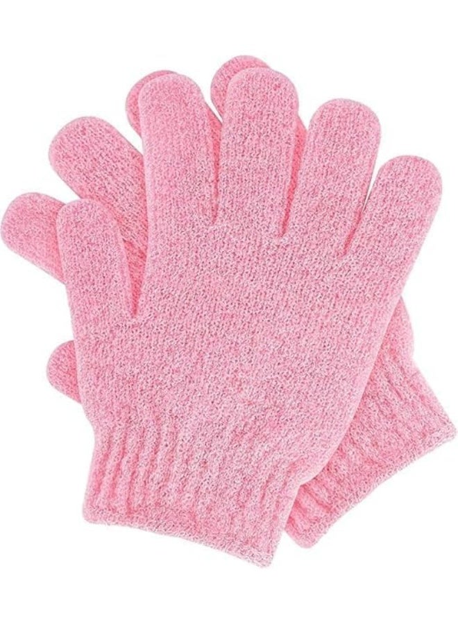 قفاز تقشير الجسم المرن للاستحمام 2 قطعة - Image 1