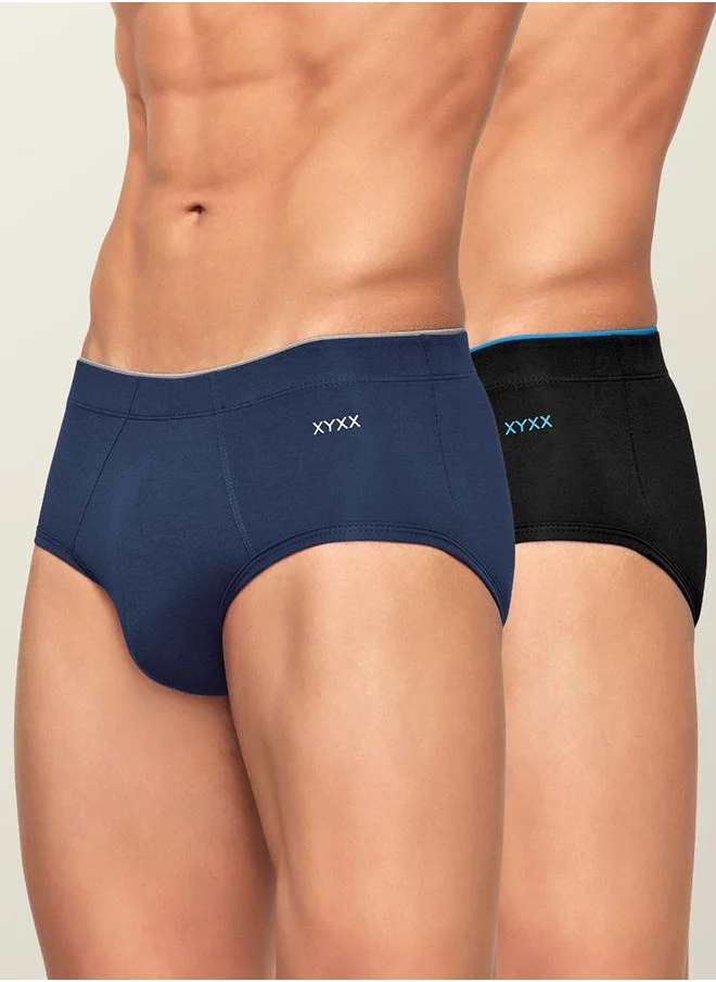 اكس واي اكس اكس Pack of 2 - Seam Detail Modal Briefs by Styli