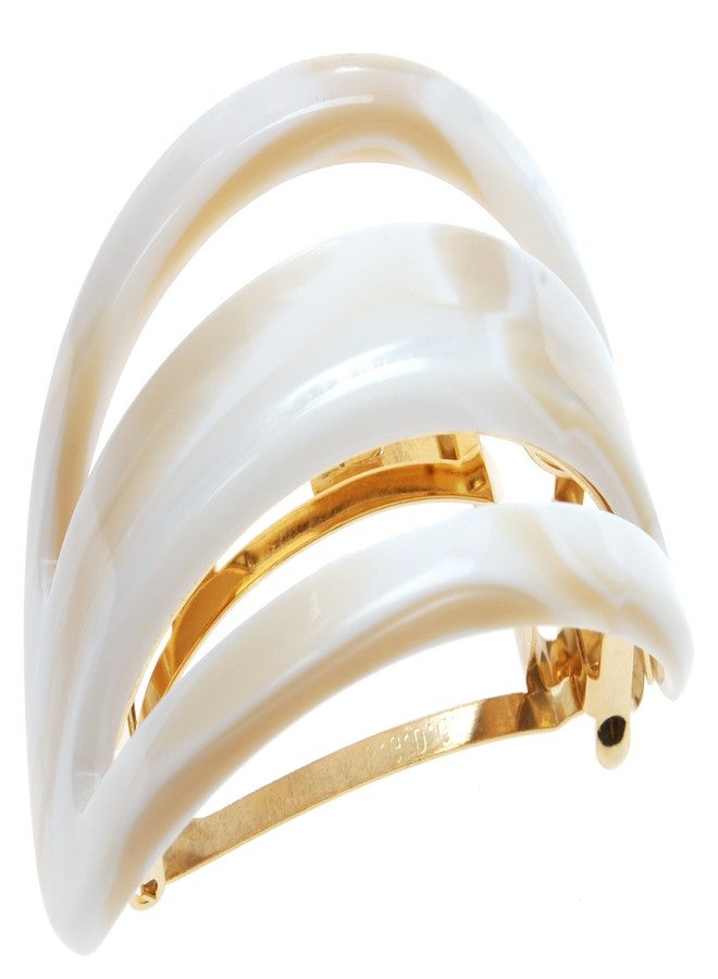 France Luxe Cutout Oval Ponytail Barrette - Alba - Image 1