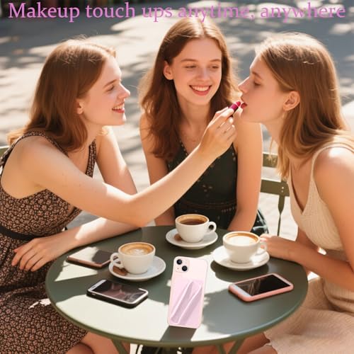 Rookii Lipstick Holder Phone Case,Silicone Lipgloss Holder, Adhesive Lip Gloss Balm Card Holder for iPhone and Android(white) - Image 4