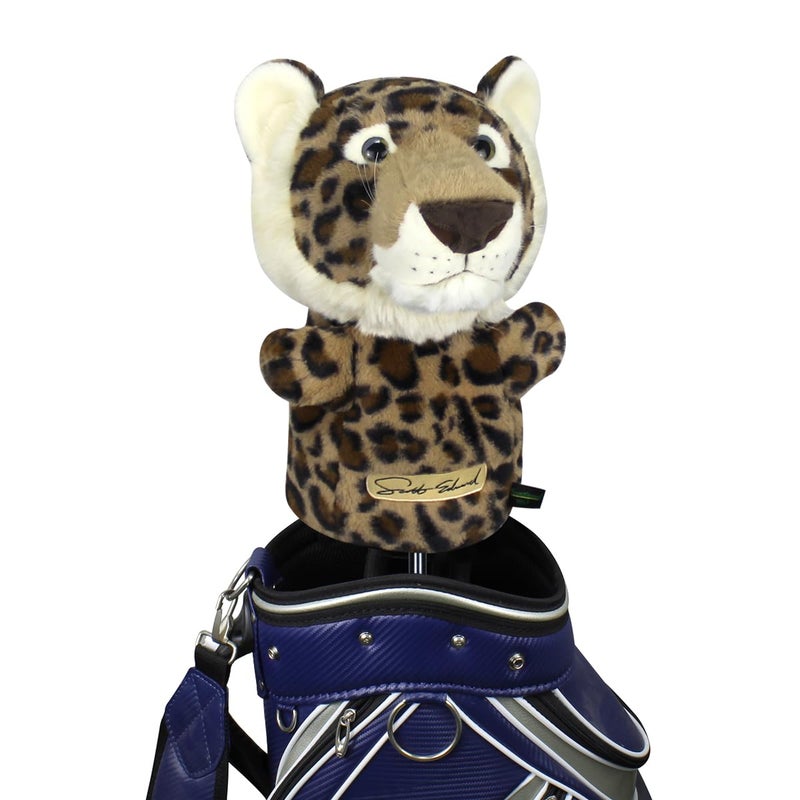 Scott Edward Leopard Golf Club Cover Fit Well for Driver Wood Golf Club Funny Cute Animal Design Soft Functional Golf Headcover Stylish Protection for Your Clubs for Men and Women - Image 2