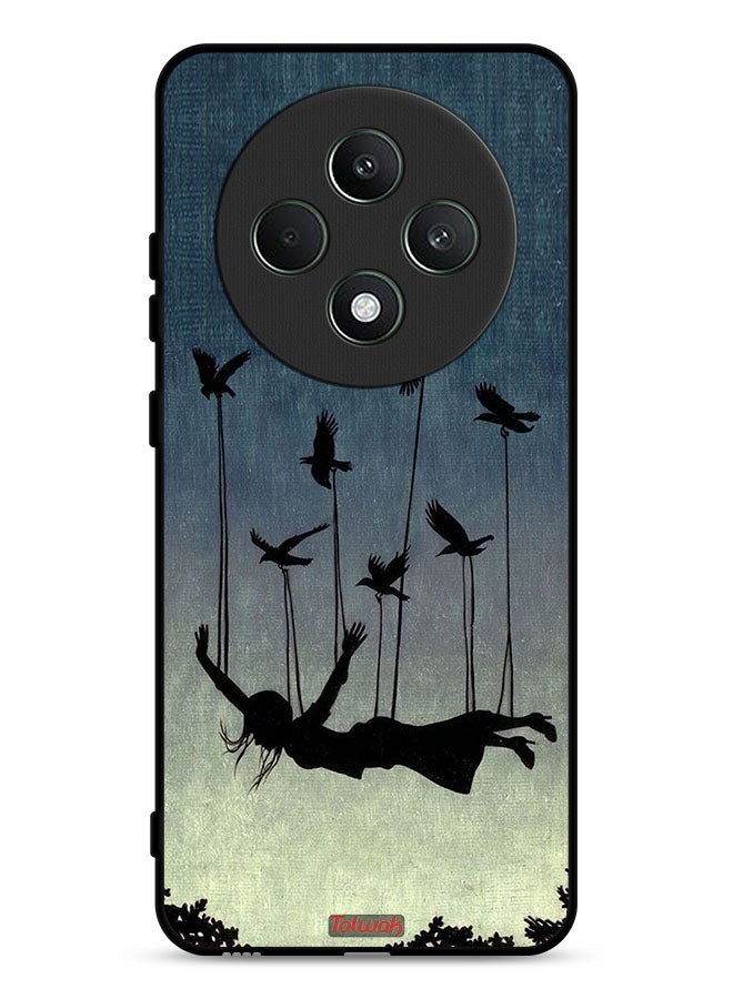 Tolwak Oppo Reno12 F 5G Protective Case Cover Birds Holding Fallen Girl - Image 1