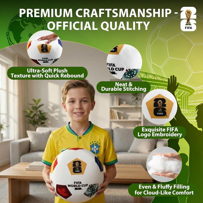 MESUCA Football Pillow - Durable Stuffed Toy Soccer Ball Gift - Image 4