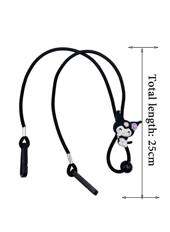 6 قطع من أشرطة النظارات القابلة للتعديل والمطاطة للنظارات وحبل تثبيت مضاد للانزلاق للأولاد والبنات والبالغين - Image 3