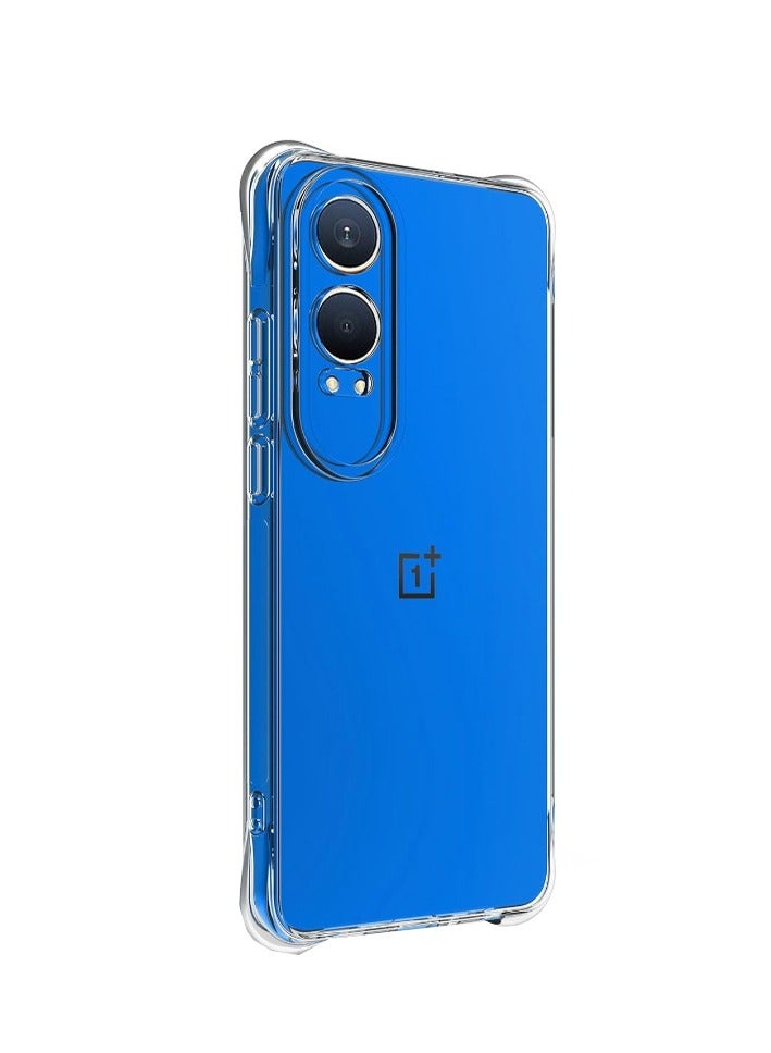 2 in 1 Phone Case Cover & Screen Protector  For OnePlus Nord CE4 Lite 5G Phone - Shockproof  Slim TPU Protective Phone Cover & Full Coverage Delicate Touch Tempered Glass Screen Protector for OnePlus Nord CE4 Lite 5G  - Image 3