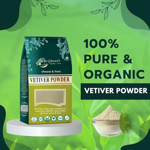 BrijBooti Vetiver Root Organic Powder 800 Gr - Khus Root Powder (khus khus powder) - Kas Ramacham - Vetiveria Zizanioides for Hair Growth| Face Scrub| Healthy Skin - Image 4
