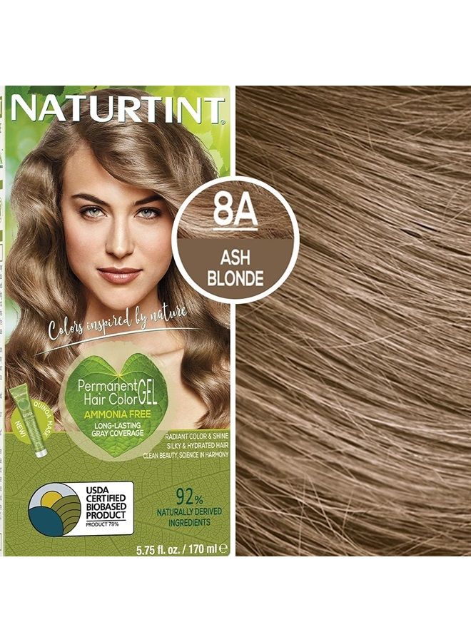 NATURTINT Permanent Hair Color 8A Ash Blonde (Pack of 6), Ammonia Free, Vegan, Cruelty Free, up to 100% Gray Coverage, Long Lasting Results - Image 5