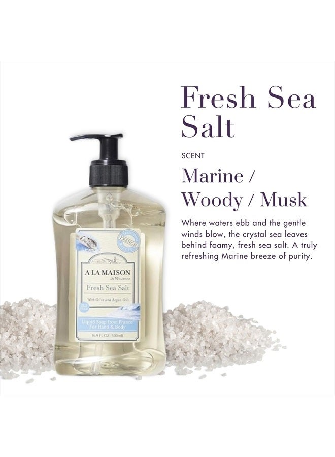A La Maison , Soap Liquid French Sea Salt, 16.9 Fl Oz - Image 2