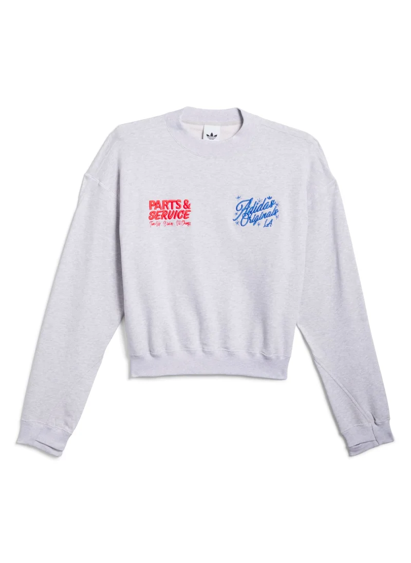 اديداس adidas Crew Neck Grey Originals Unisex SWEATSHIRTS