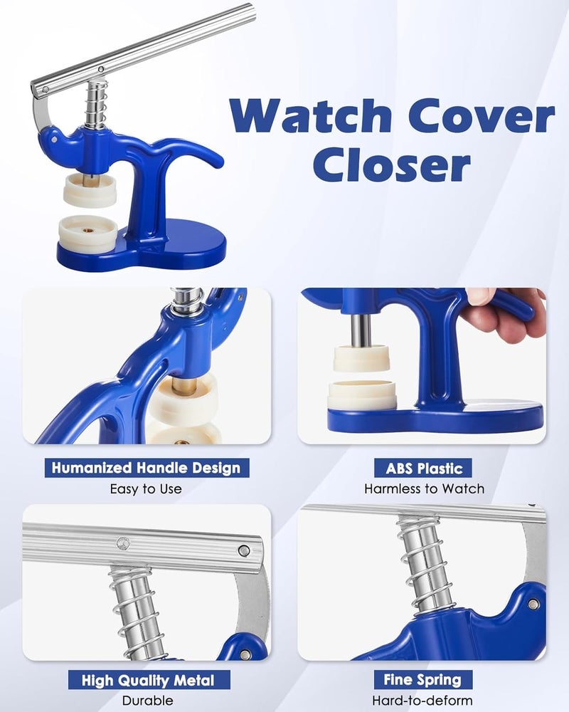 Watch Repair Tool Kit, Watch Back Cover, Watch Repair Tool Kit for Watch Makers with 12pcs Installation Tools - Image 3