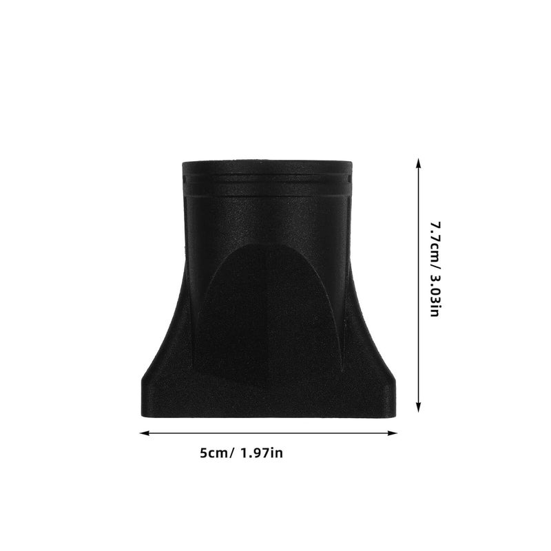 General compatible design COHEALI 2pcs Hair Dryer Attachment Nozzle 44-46mm Universal Concentrator Tips High Temperature Resistant Black for Professional Styling and Salon Use - Image 2