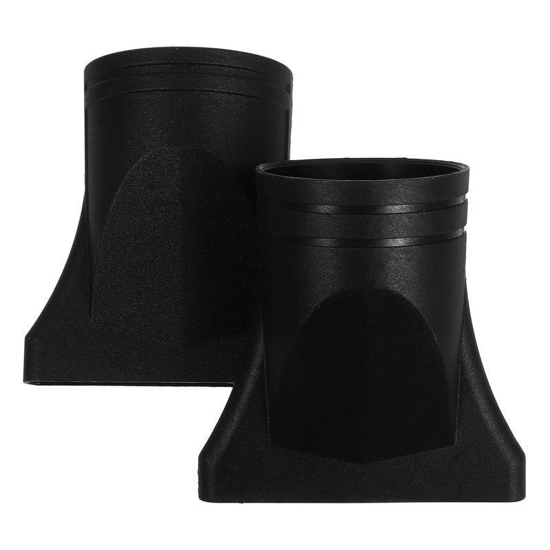 General compatible design COHEALI 2pcs Hair Dryer Attachment Nozzle 44-46mm Universal Concentrator Tips High Temperature Resistant Black for Professional Styling and Salon Use - Image 1