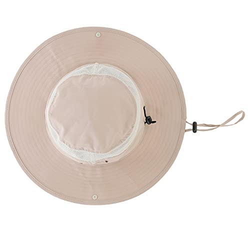Connectyle قبعة شمسية شبكية خارجية من كونكتايل بحافة عريضة لحماية من الشمس قبعة صيفية للصيد والصيد والتنزه والبستنة بلون كاكي فاتح - Image 3
