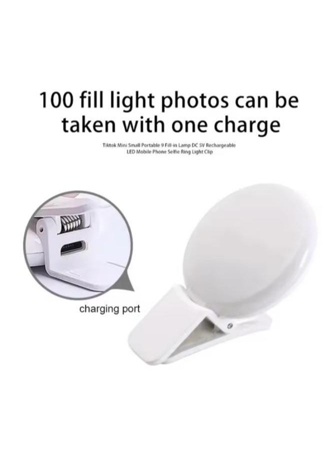 Generic - Mobile Phone LED Flash Light Beauty Fill Lamp 3 Enhancement Modes Selfie Light - Image 1