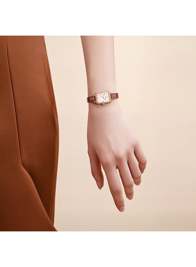 Golgen Women's Watch, Retro Small Square Watch, Little Swan Square Quartz Watch, Birthday Gift For Girlfriend, 19035 - Image 2