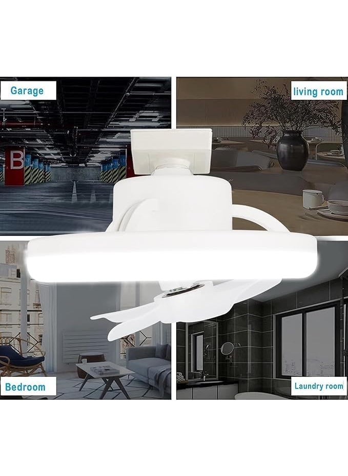 CHEENNY CHEENNY Acrylic Ceiling Fan with Led Light Remote Control 3 Color DimmableWarmNeutralCool 10 Light 75 Oscillating FanSocket Fan Light for KitchenBathroomBedroomHome Office  - Image 5
