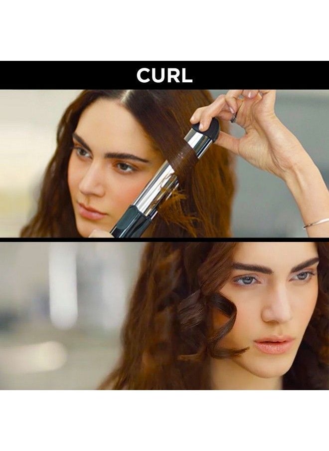 CONAIR - Infinitipro By Conair 2In1 Styler; Curl Or Straighten With 1 Tool; 1Inch; Black - Image 1